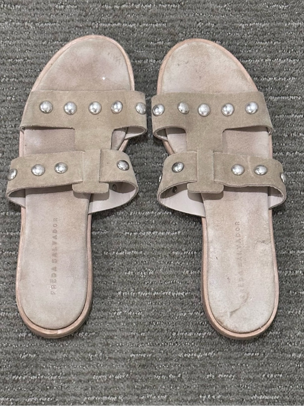 Freda Salvadore Suede Slide Sandals - Women